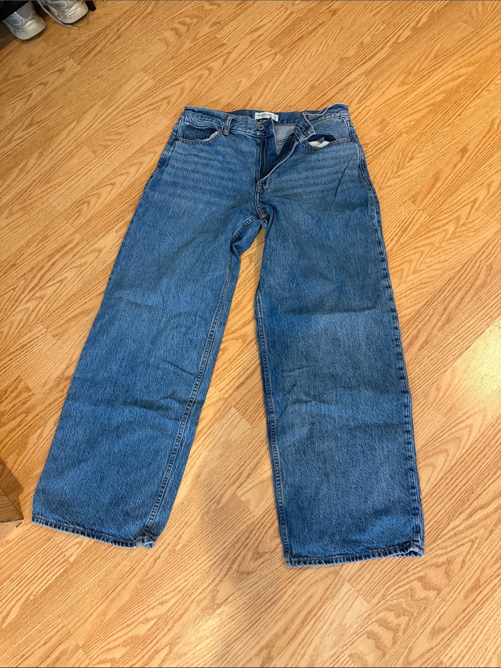 Abercrombie & Fitch women’s  ultra loose low rise  in Classic Blue Denim